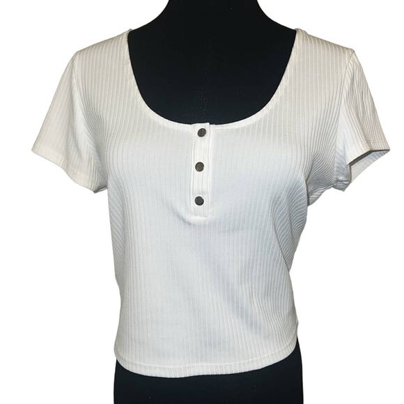 NWOT Victoria Secret Victoria Sport Ribbed Crop Top L - Picture 2 of 4